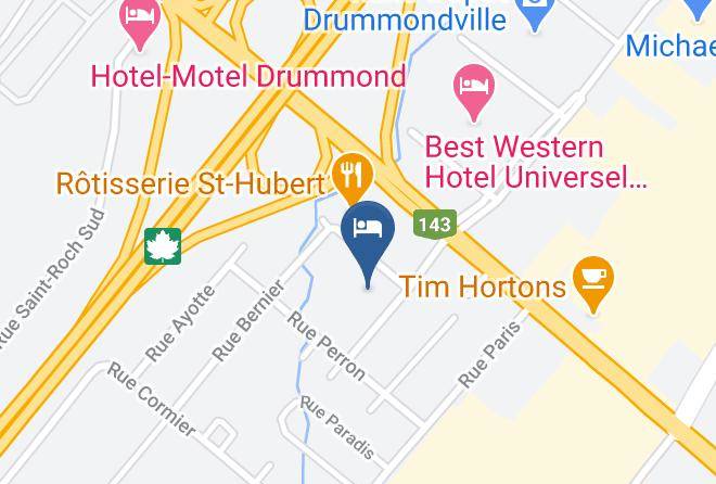 Drummond Regional County Municipality - Comfort Inn Drummondville Maps