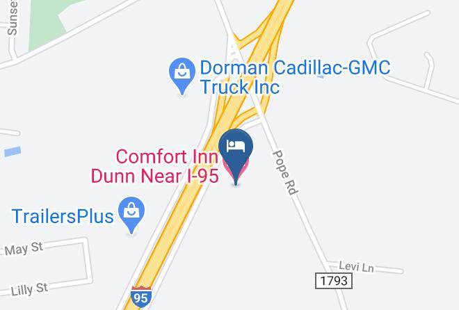 Comfort Inn Dunn Near I 95 Map