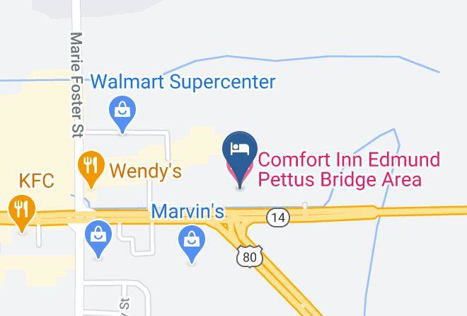 Dallas - Quality Inn Edmund Pettus Bridge Area Maps