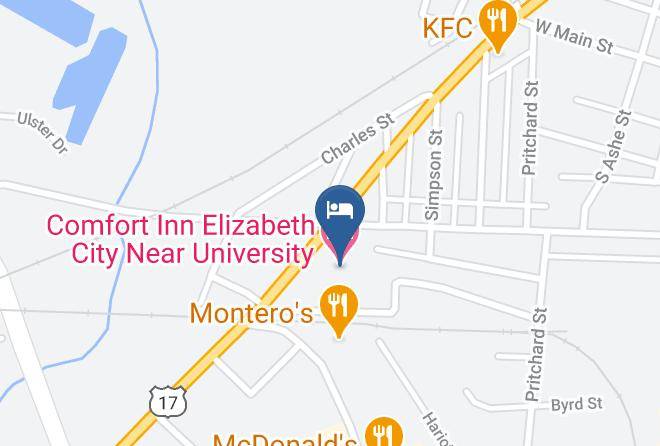Pasquotank - Comfort Inn Elizabeth City Near University Maps