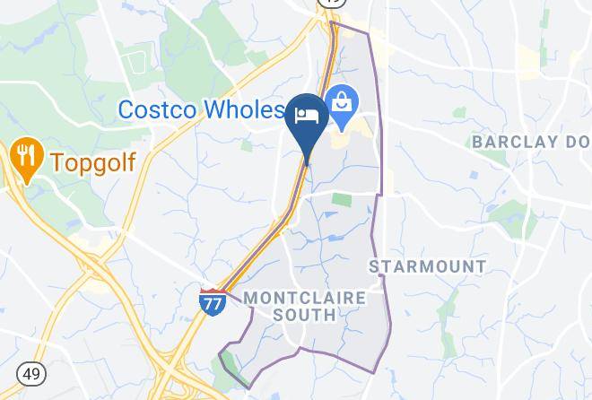 Mecklenburg - Comfort Inn Charlotte Airport Uptown Maps