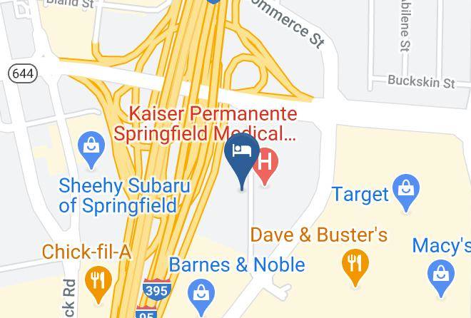 Comfort Inn Springfield Map