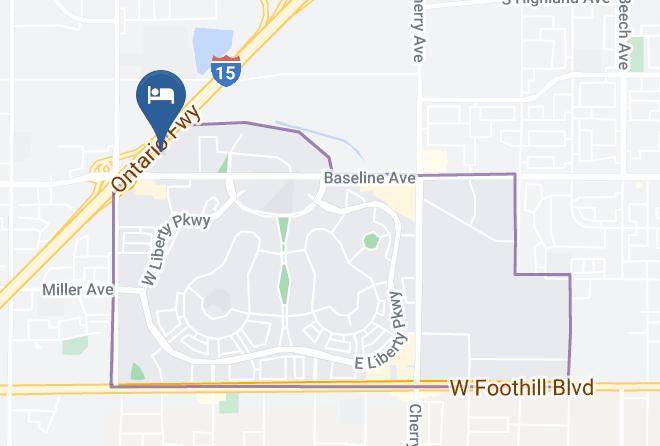 San Bernardino - Comfort Inn Fontana Maps