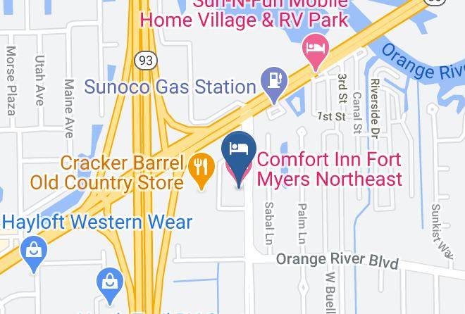 Comfort Inn Fort Myers Northeast Map
