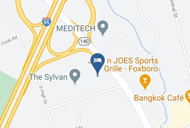 Comfort Inn Foxboro Mansfield Map