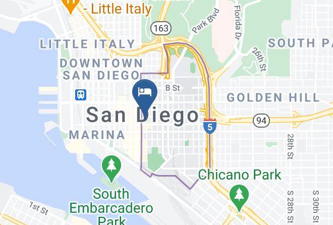 San Diego - Comfort Inn Gaslamp Convention Center Maps