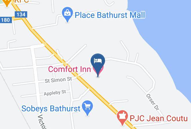 Gloucester - Comfort Inn Bathurst Maps
