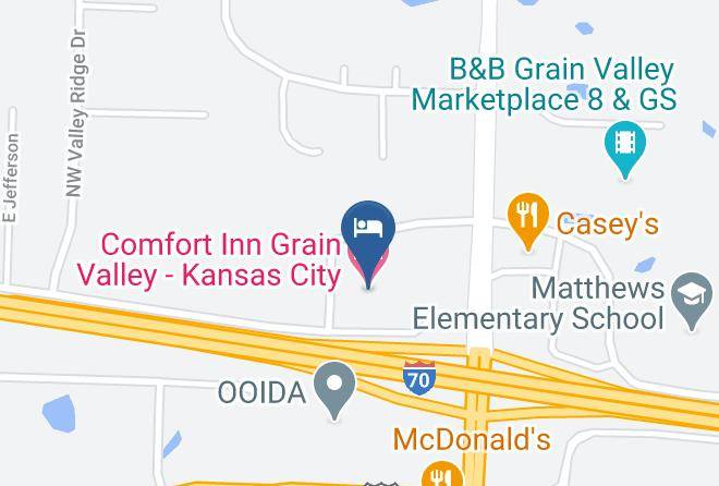 Jackson - Comfort Inn Grain Valley Kansas City Maps