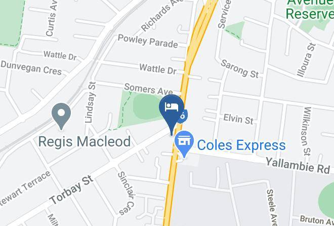 Banyule - Comfort Inn Greensborough Maps