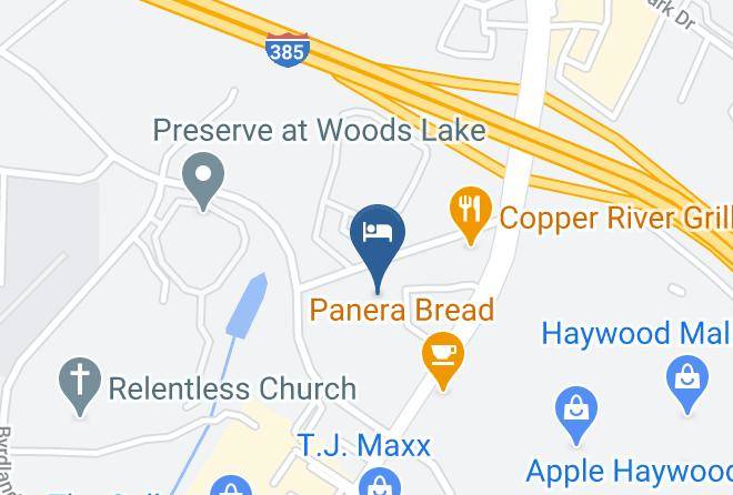 Greenville - Comfort Inn Greenville Haywood Mall Maps