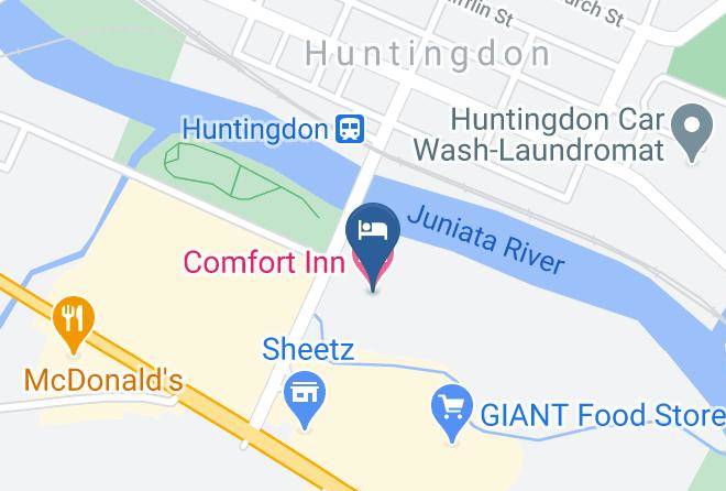 Huntingdon - Comfort Inn Huntingdon Maps