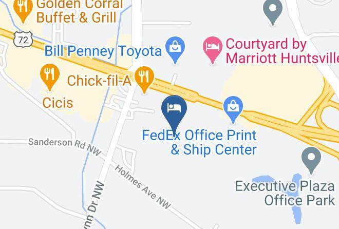 Comfort Inn Huntsville Near University Map