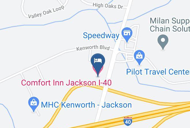 Madison - Comfort Inn Jackson I 40 Maps