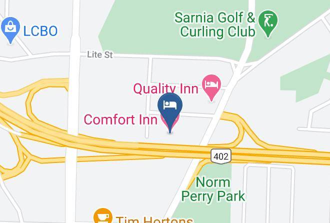 Lambton - Comfort Inn Sarnia Maps