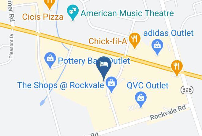 Lancaster - Comfort Inn Lancaster At Rockvale Maps