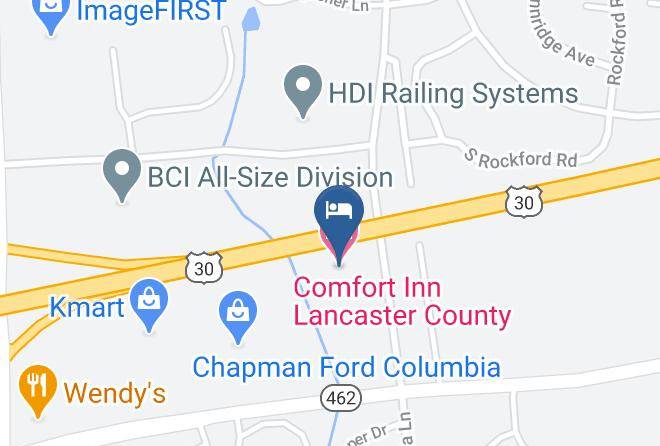 Lancaster - Comfort Inn Lancaster County Maps