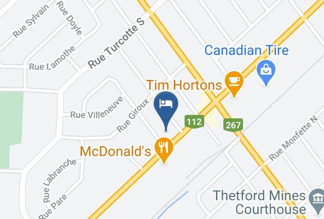 Comfort Inn Thetford Mines Map