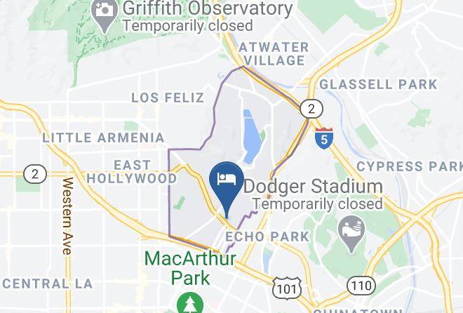Los Angeles - Comfort Inn Los Angeles Near Hollywood Maps