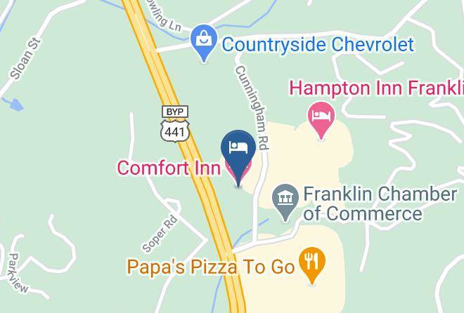 Macon - Comfort Inn Franklin Maps