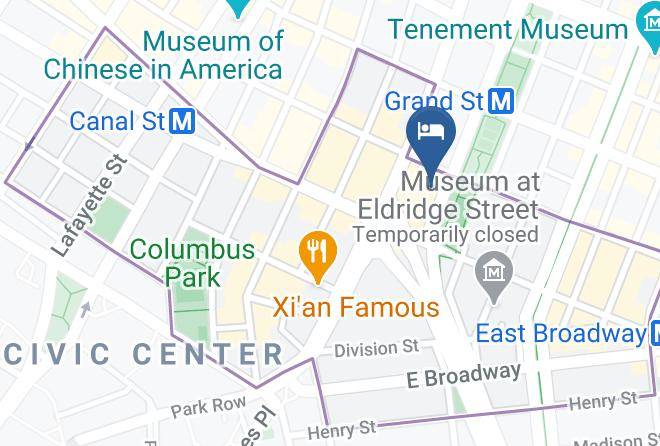 Comfort Inn Manhattan Bridge Map