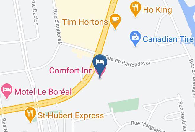 Manicouagan Regional County Municipality - Comfort Inn Baie Comeau Maps