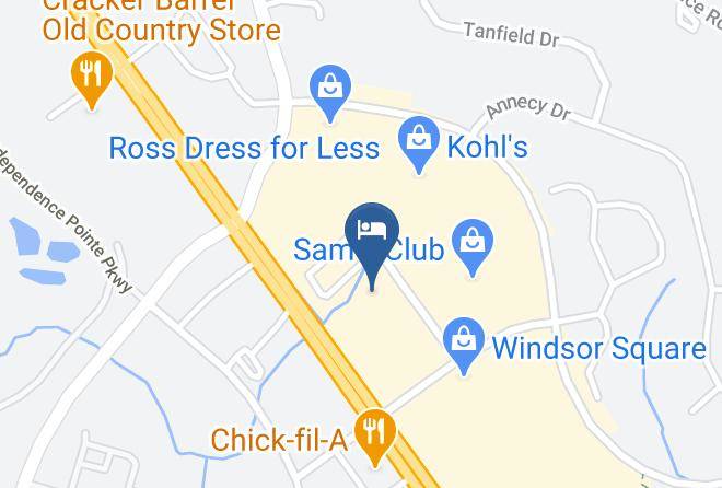 Mecklenburg - Comfort Inn Matthews Charlotte Maps