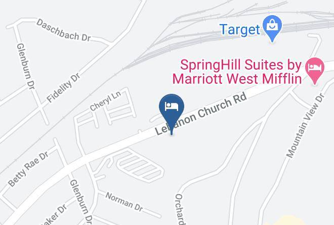 Comfort Inn Mifflin Pittsburgh Map