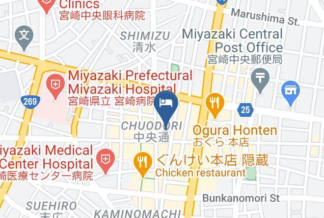 Miyazaki City - Comfort Hotel Miyazaki Maps
