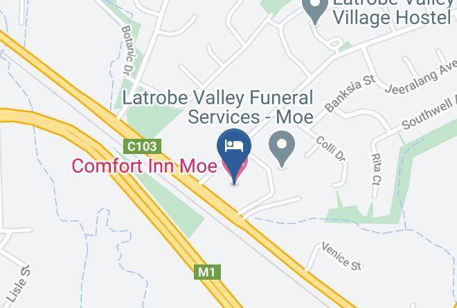 Latrobe - Comfort Inn Moe Maps