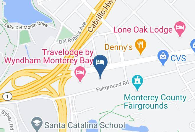 Monterey - Blu Pacific Hotel Maps