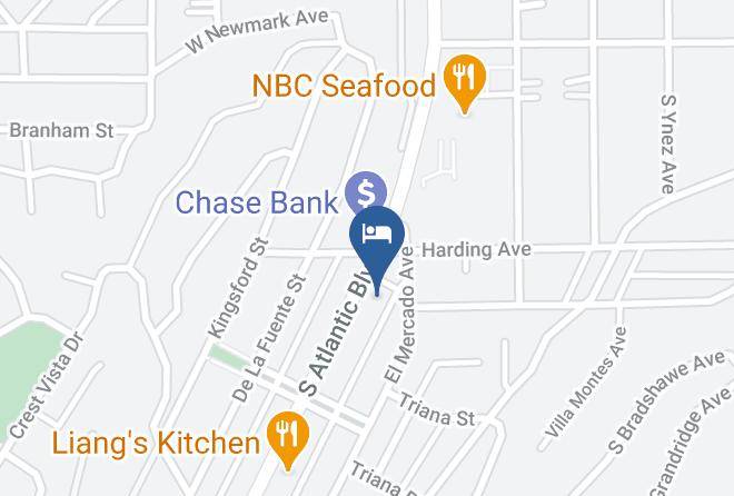 Comfort Inn Monterey Park Los Angeles Map