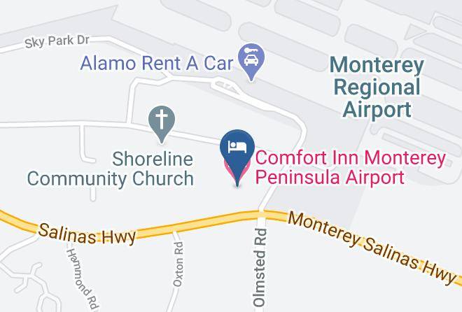 Monterey - Comfort Inn Monterey Peninsula Airport Maps