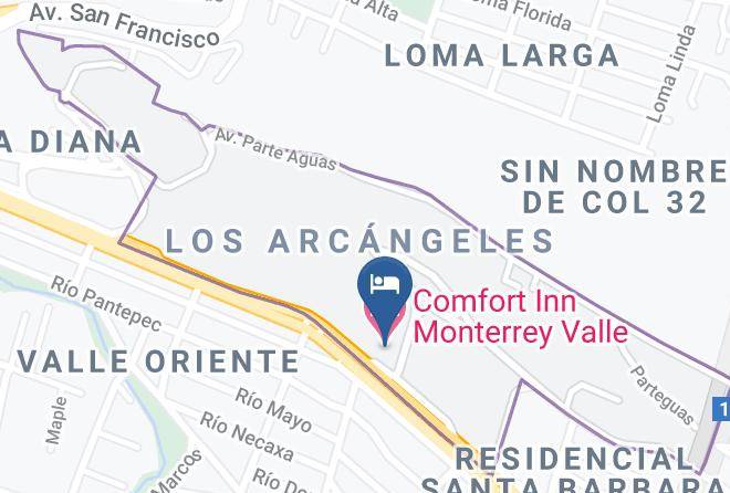 San Pedro Garza Garcia - Comfort Inn Monterrey Valle Maps