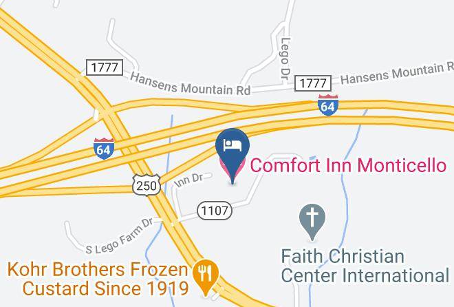 Albemarle - Comfort Inn Monticello Maps