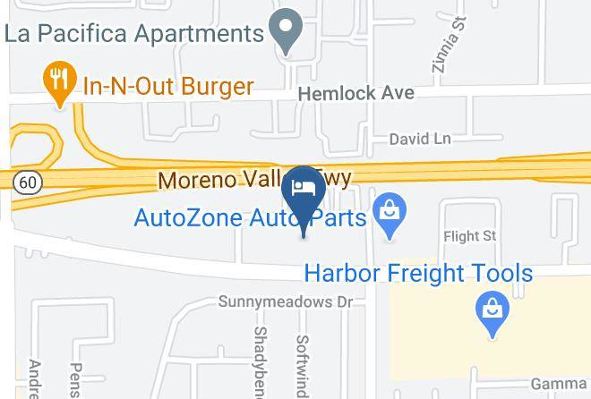 Riverside - Comfort Inn Moreno Valley Near March Air Reserve Base Maps