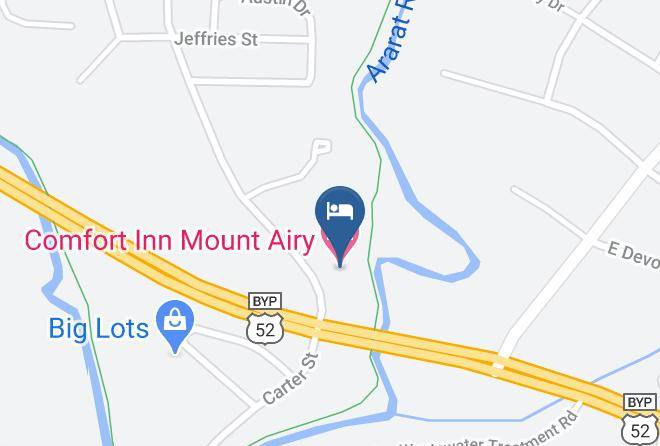Comfort Inn Mount Airy Map