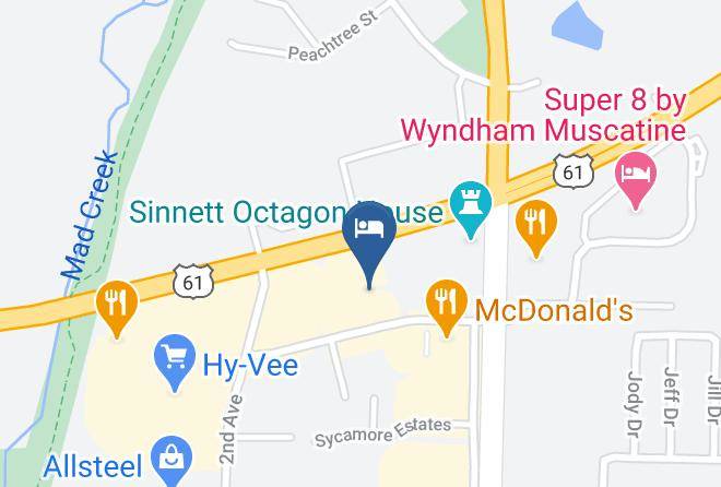 Muscatine - Comfort Inn Muscatine Maps