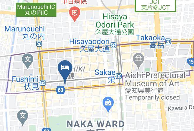 Nagoya City Naka Ward - Comfort Inn Nagoya Fushimi Maps