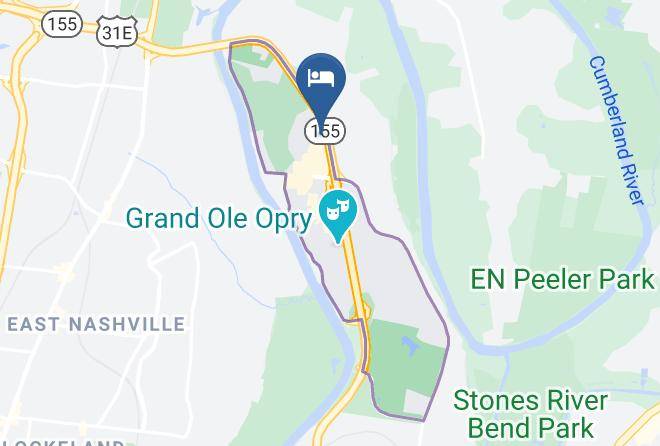 Comfort Inn Nashville Opryland Area Map