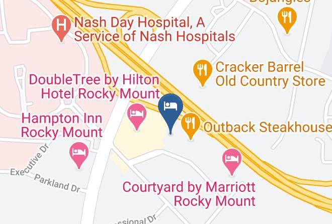 Quality Inn Rocky Mount Map