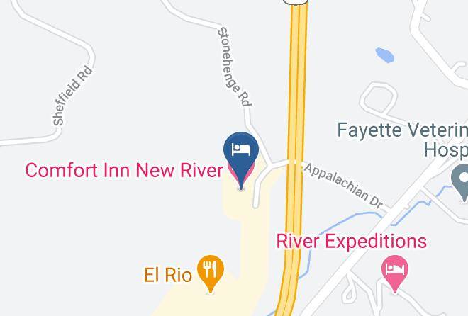 Fayette - Comfort Inn New River Maps