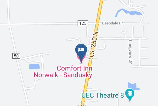 Huron - Comfort Inn Norwalk Sandusky Maps