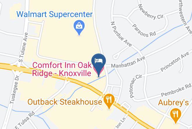 Anderson - Comfort Inn Oak Ridge Knoxville Maps