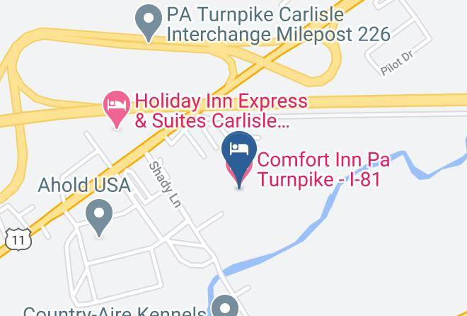 Cumberland - Comfort Inn Pa Turnpike I 81 Maps
