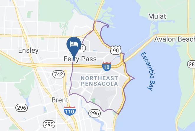 Escambia - Comfort Inn Pensacola University Area Maps