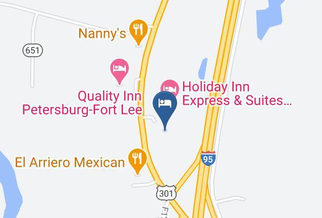 Prince George - Comfort Inn Petersburg Fort Lee Maps