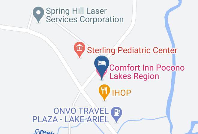 Comfort Inn Pocono Lakes Region Map