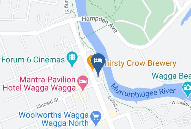 Wagga Wagga - Prince Of Wales Motor Inn Maps