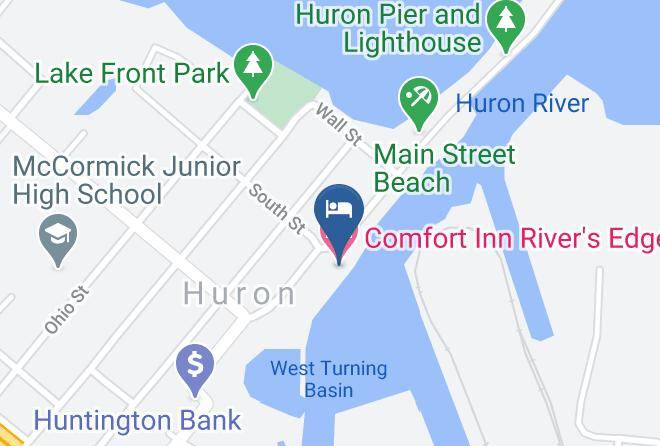 Erie - Comfort Inn River's Edge Maps