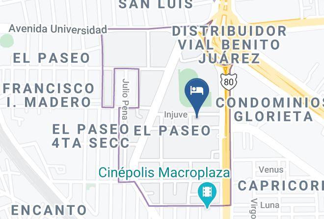 San Luis Potosi El Paseo 14 - Comfort Inn San Luis Potosi Maps